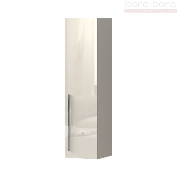 Modern Slim Wall Cabinet in Beige or White