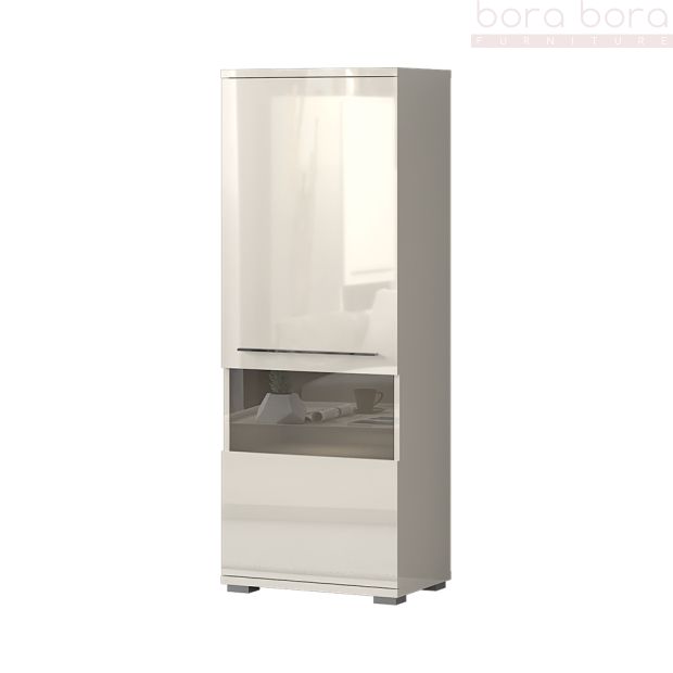 Modern Display Cabinet in Beige or White