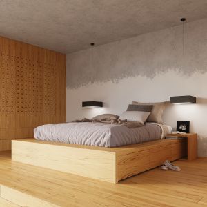 Таванна лампа HORUS 55 черна