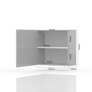 Modern Wall Cabinet in Beige or White