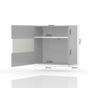 Modern Wall Cabinet in Beige or White