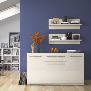 Modern Dining Room Cabinet in Beige or White