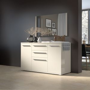 Modern Dining Room Cabinet in Beige or White