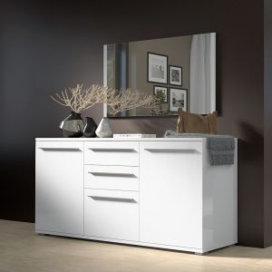 Modern Dining Room Cabinet in Beige or White