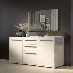 Modern Dining Room Cabinet in Beige or White