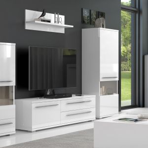 Modern Display Cabinet in Beige or White