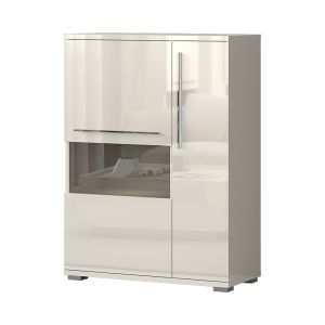 Modern Display Cabinet in Beige or White