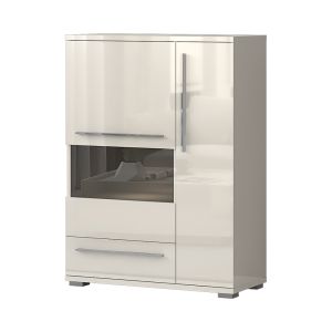 Modern Display Cabinet in Beige or White