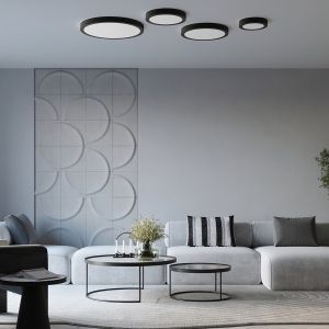 Таванна лампа ONYX 30 black LED 3000K