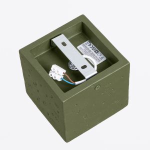 Таванна лампа QUAD бетон маслинено зелено